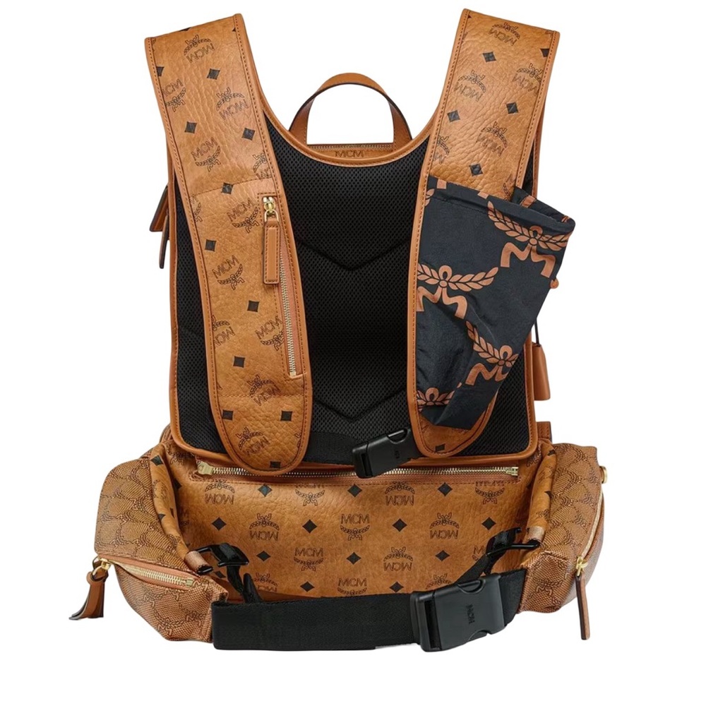 MCM Aren Multi-Backpack In Visetos - Picture 4 of 10